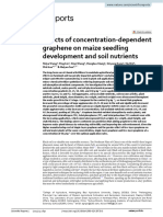 Effects of Concentration Dependent Graphene On Maize Seedling Development and Soil Nutrients