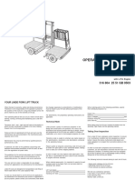 Operating Instructions: Linde Fork Lift Truck TYPE 316 S30-S40 S50-S60