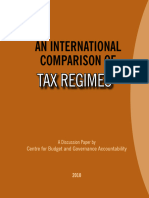 Working Paper On International Comparison of Tax Regimes