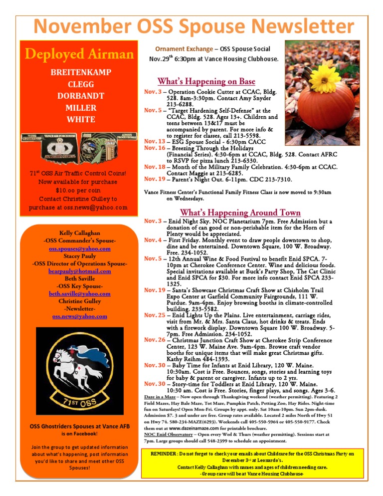 OSS Newsletter November 2011 | PDF