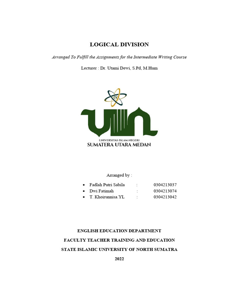 Logical Division Paragraph