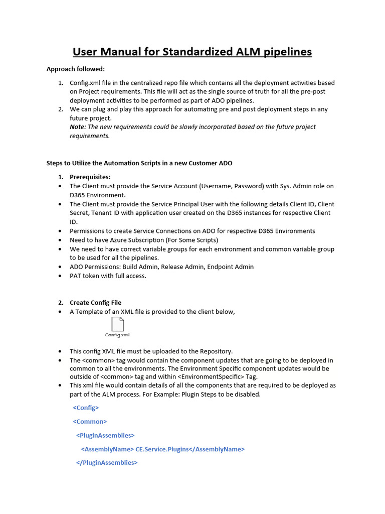 User Manual Standardized Alm Pipelines Pdf User Computing Software