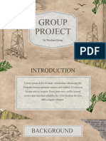 Brown Grey Vintage Group Project Presentation