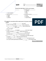 Unit 3 Written Quiz: Listen To Kim and Alex Talk About Their Health Habits. Circle The Correct Answers