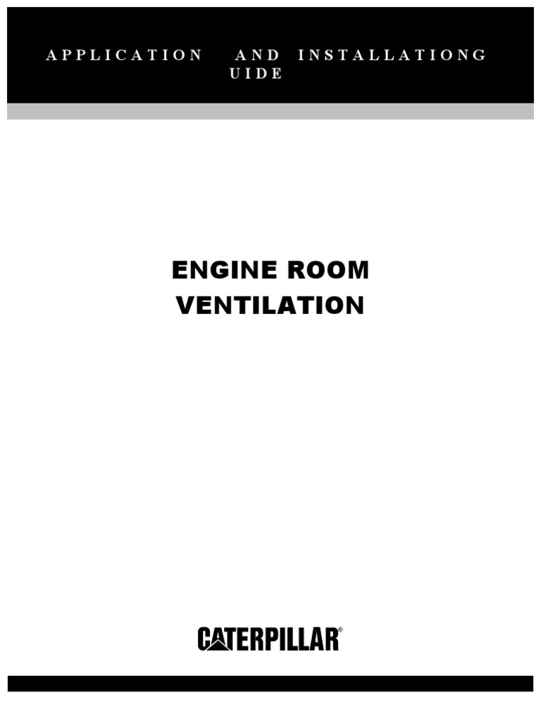 Engine Room Ventilation CAT n8 PDF Mechanical Fan Ventilation