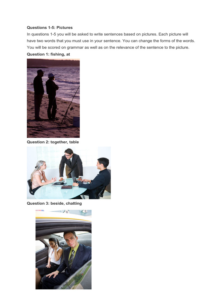 TOEIC Writing Test Overview and Samples | PDF | Career & Growth ...