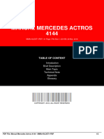 Manual Mercedes Actros 4144
