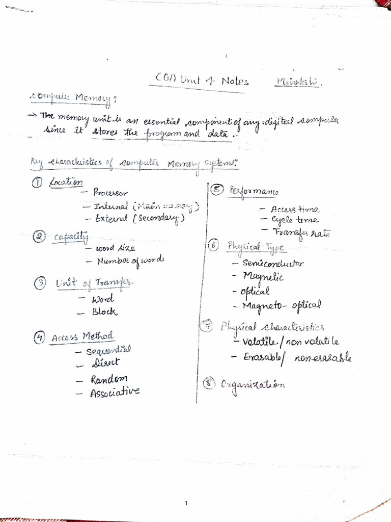 COA unit - 4 | PDF