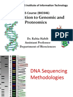 Lecture 9-DNA Sequencing