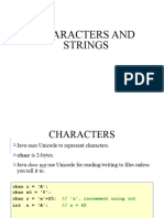 Characters and Strings