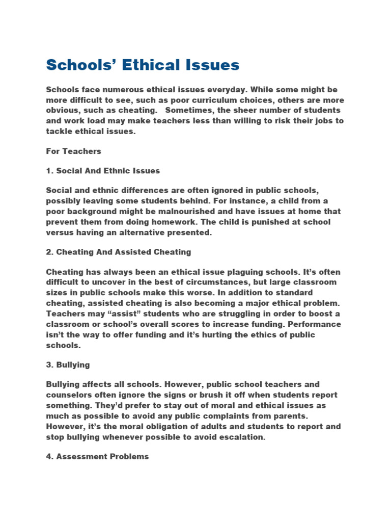 assignment-three-school-ethics-pdf-teachers-bullying