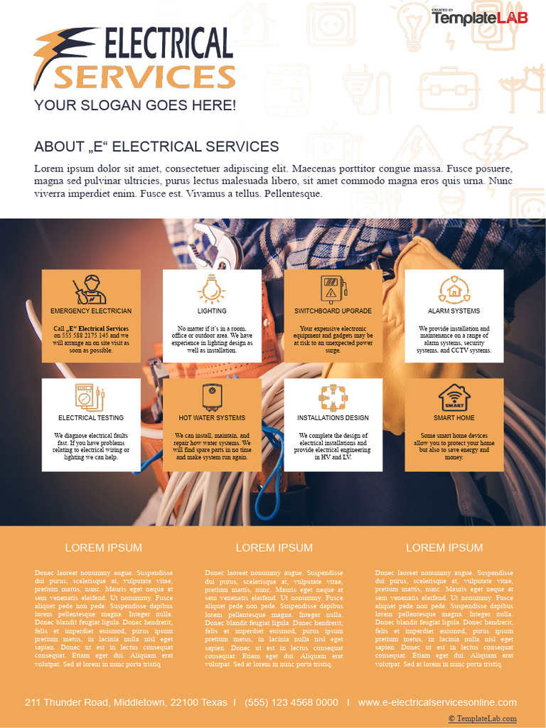 Electrical Services Company Profile | PDF | Power (Physics ...