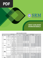 SRMIST Scholarship Info