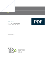 Waste Assessment Report Sample