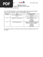 Writing Test 06 (Nguồn: YBM (2010) - TOEIC Writing) * Lưu ý: đây chỉ là bài mẫu tham khảo