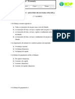 1º Teste Economia TG22