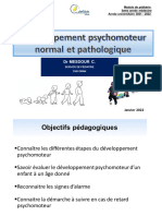 Développement Psychomoteur Normal Et Pathologique - 5eme Année - 2022