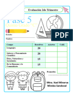 Examen 5° II Trimestre