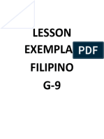 LessonExemplar Filipino9 3rd4thQUARTER