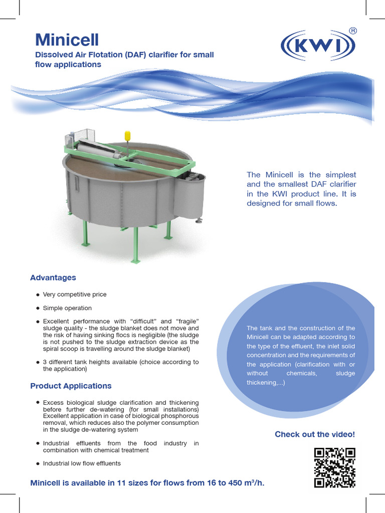KWI DAF Minicell Brochure | PDF | Physical Sciences | Water Pollution