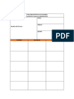 Formatos de Diagramas de Proceso, Procedimiento y Flujo