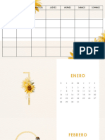 Calendario Vivero Ilustrado Amarillo