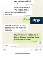 Mensajes de Textos Entre Luis Irizarry Pabón y Gerardo "Toñito" Cruz