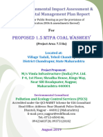 Washed Coal Proposal Indea