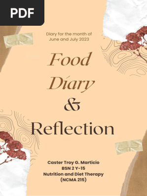  Weekly Food Diary 