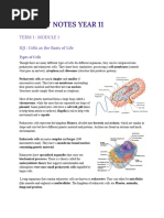 Bio Notes (YR11)