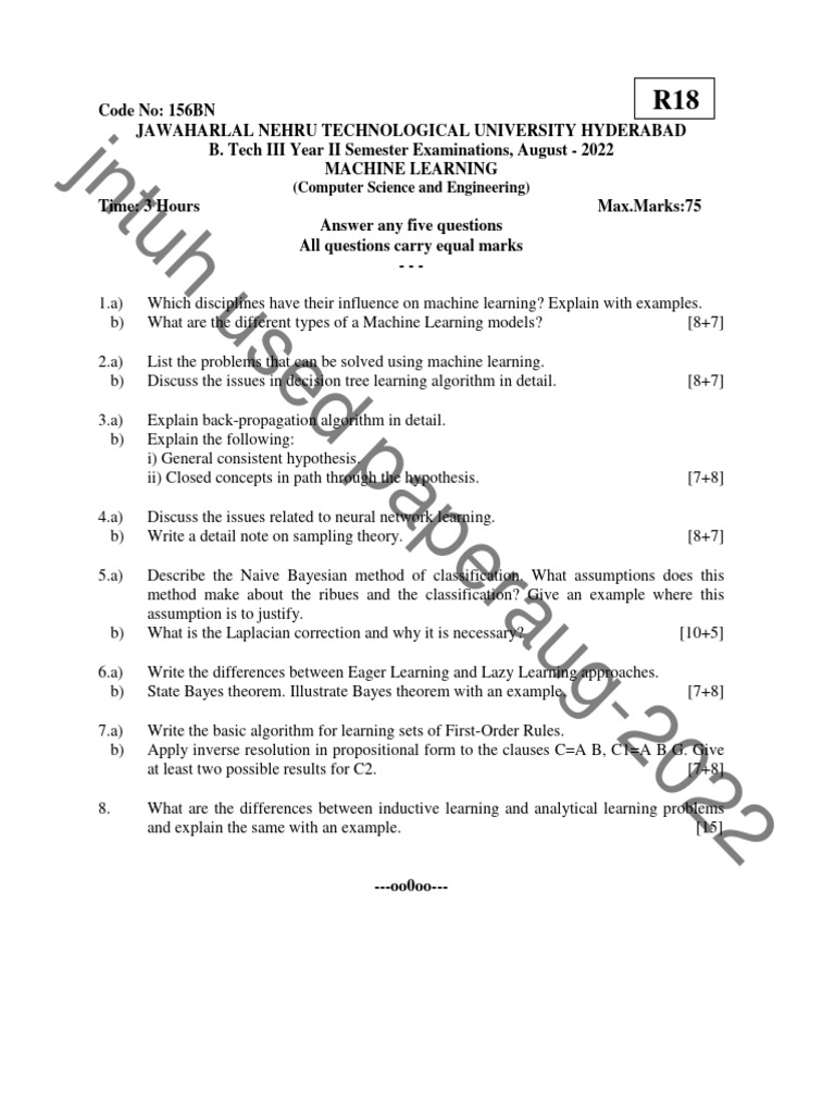 156bn machine learning pdf machine learning algorithms