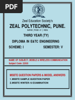 Zeal Polytechnic, Pune.: Third Year (Ty) Diploma in E&Tc Engineering Scheme: I Semester: V