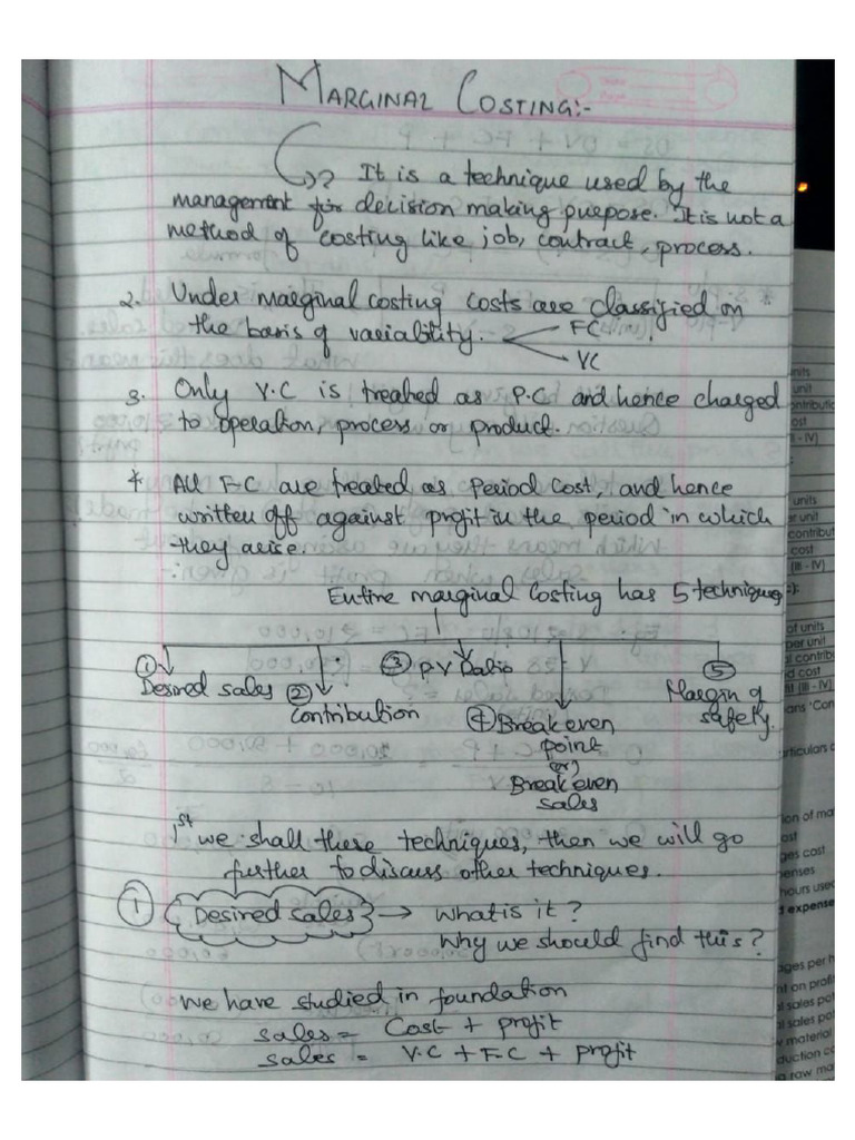 Marginal Costing | PDF