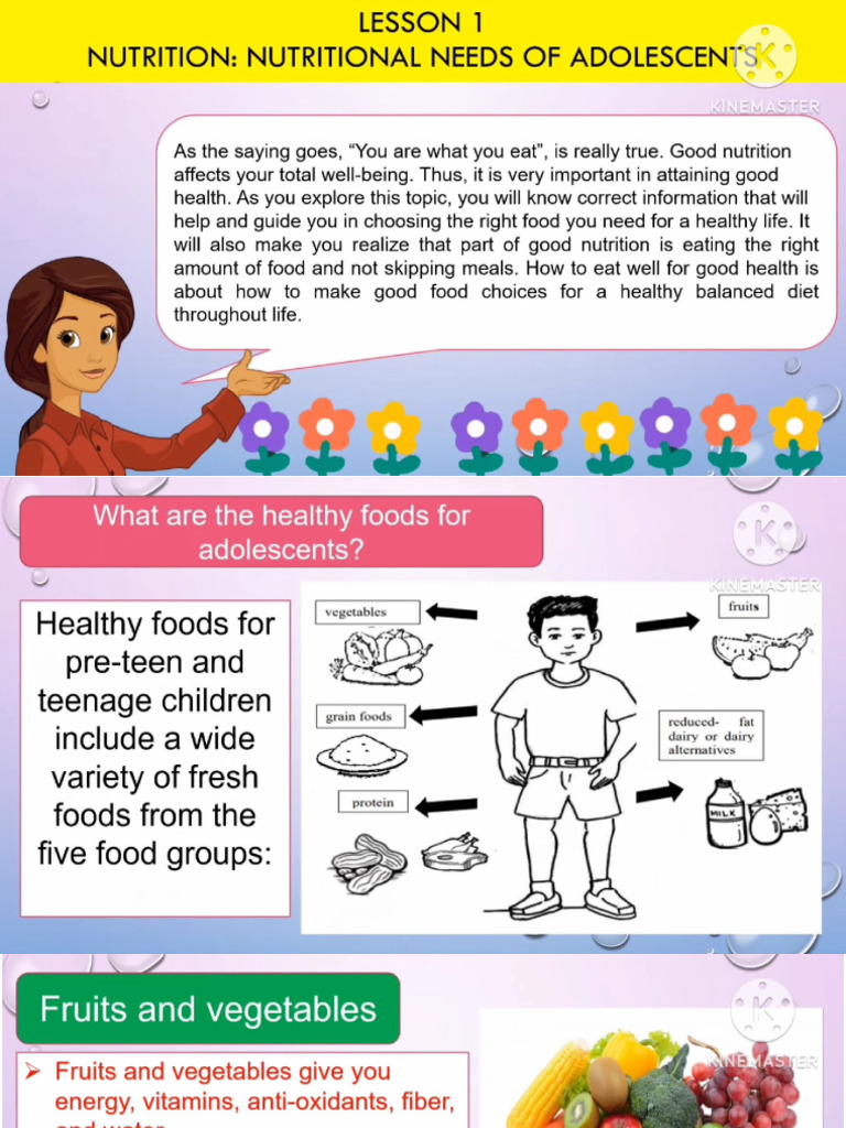 Nutrition During Adolescence Pdf