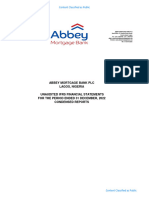 Abbey - Mortgage - Bank - PLC - Quarter - 4 - Financial - Statement