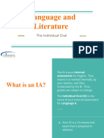 InThinking - Introducing The Individual Oral