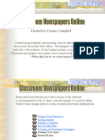 Classroom Newspapers PPT Template