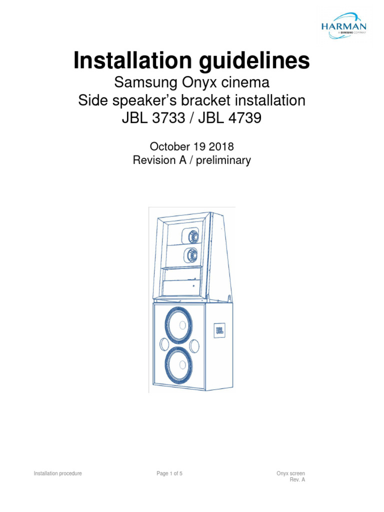 JBL 3733 | PDF | Equipment | Manufactured Goods