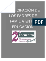 PARTICIPACIÓN de Padres en La Educacion