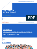 Biologische Antropologie: Prof. Dr. Lieven Pauwels