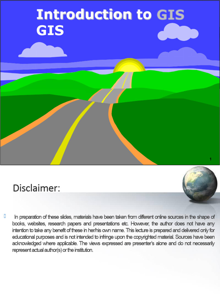 Introduction To GIS Lecture | PDF | Geographic Information System ...