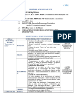 Sesión de Aprendizaje Del 11 Al 15 de Marzo