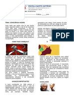 Atividade Sobre Consciência Negra 7º Ao 9º Ano.