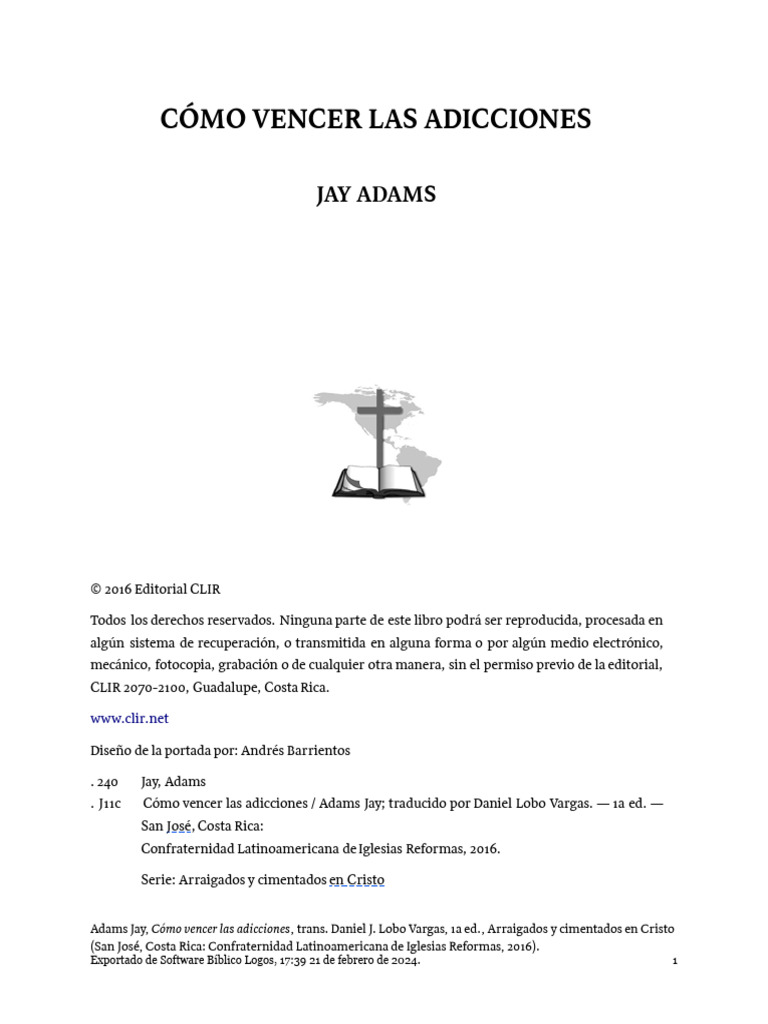 Cómo Vencer Las Adicciones Descargar Gratis Pdf Pecado Jesús