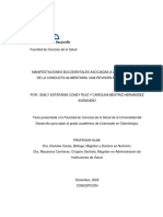 Manifestaciones Bucodentales Asociadas A Los Trastornos de La Conducta Alimentaria. Revisión Bibliográfica