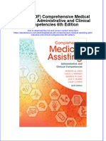 Comprehensive Medical Assisting Administrative and Clinical Competencies 6Th Edition Full Chapter