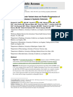 Muc5b No Predice La Progresion de Esclerosis Sistémica 2020