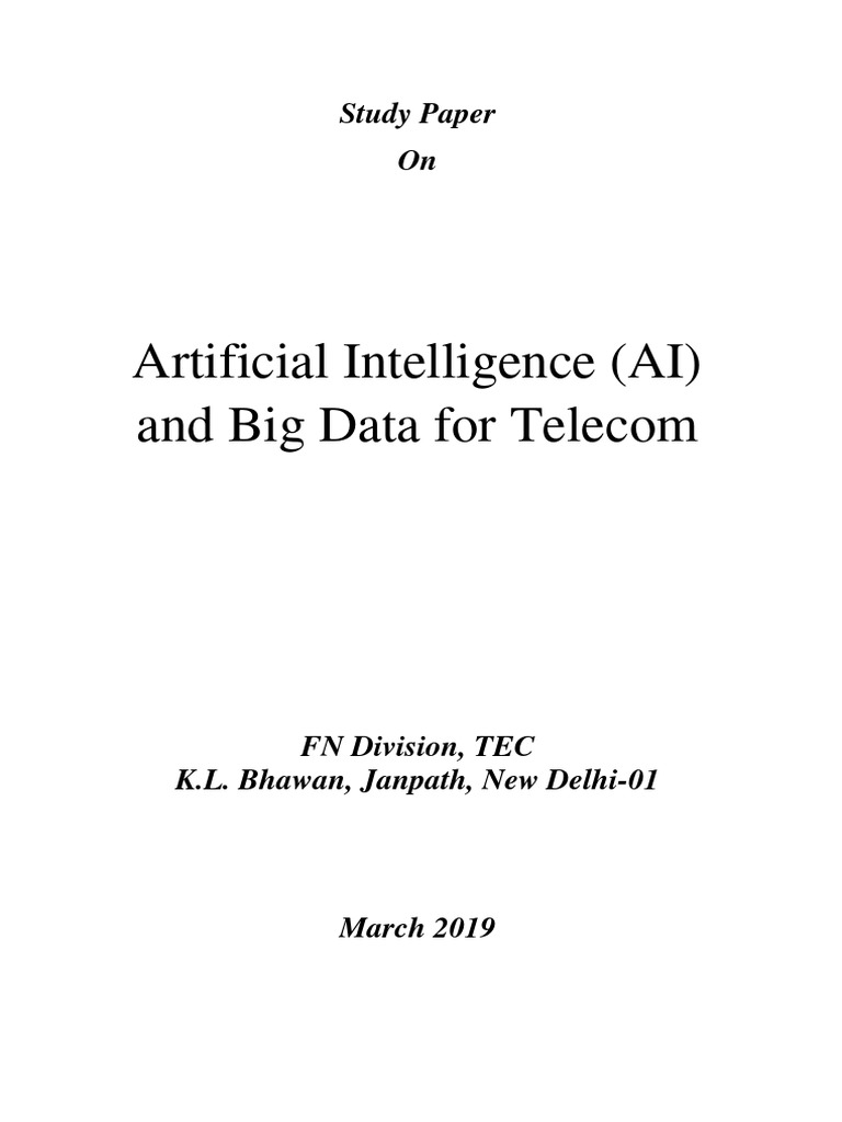 Study Paper AI and Big Data For Telecom | PDF | Computer Network ...