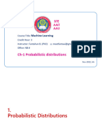 Ch-1 Probabilistic Distributions