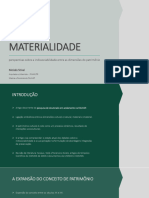 Além Da Materialidade